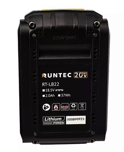 Аккумуляторная батарея 20 В, Li-Ion, 2 Ач RUNTEC Аккумуляторная батарея 20 В, Li-Ion, 2 Ач RUNTEC