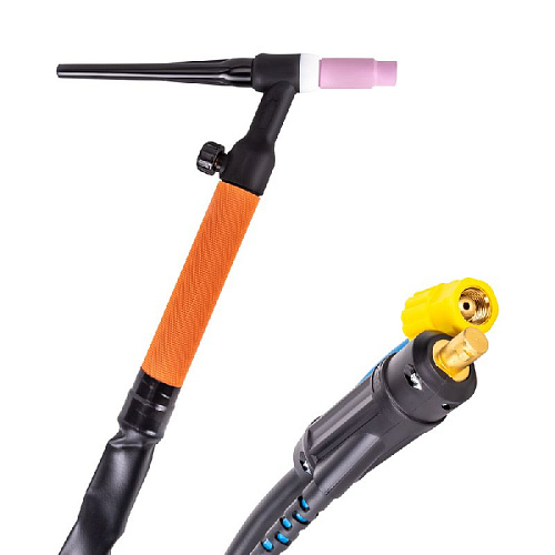 Горелка FoxWeld SRT-17V 4м 35мм2 комплект - цанга 1,6; 2,0; 2,4, сопло №4; 5; 6 Горелка FoxWeld SRT-17V 4м 35мм2 комплект - цанга 1,6; 2,0; 2,4, сопло №4; 5; 6