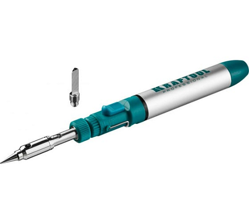 Паяльник газовый 30-70 Вт, 1300°С горелка, фен, набор 3 в 1 KRAFTOOL SolderGas Паяльник газовый 30-70 Вт, 1300°С горелка, фен, набор 3 в 1 KRAFTOOL SolderGas