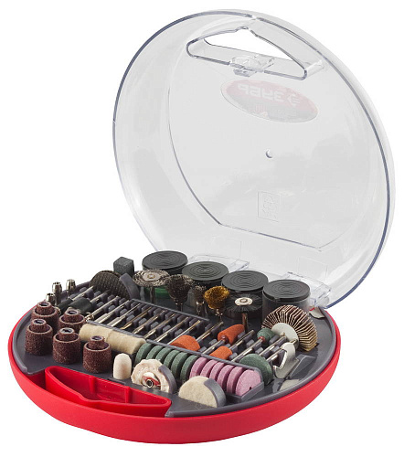 Набор мини-насадок для граверов 180 предм. в кейсе ЗУБР Набор мини-насадок для граверов 180 предм. в кейсе ЗУБР