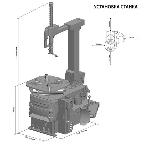 Станок шиномонтажный автоматический 10-24", 380В SIVIK КС-402A ПРО Станок шиномонтажный автоматический 10-24", 380В SIVIK КС-402A ПРО
