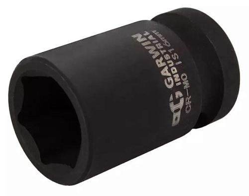 Головка торцевая ударная 1/2" 24 мм, 6 гр. GARWIN Головка торцевая ударная 1/2" 24 мм, 6 гр. GARWIN