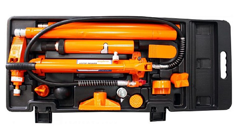 Набор гидравлического инструмента для кузовного ремонта 10 т, 17 предметов Ombra OHT918M Набор гидравлического инструмента для кузовного ремонта 10 т, 17 предметов Ombra OHT918M