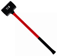 Кувалда 5,5 кг с фиберглассовой рукояткой, резиновый боек SpecX Кувалда 5,5 кг с фиберглассовой рукояткой, резиновый боек SpecX