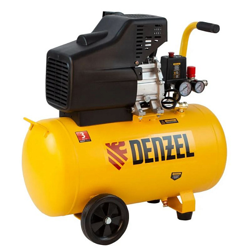 Компрессор масляный прямой привод 50 л, 1,5 кВт, 220 л/мин, 8 бар, 230 В Denzel DC1500/50 Компрессор масляный прямой привод 50 л, 1,5 кВт, 220 л/мин, 8 бар, 230 В Denzel DC1500/50