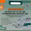Набор инструмента 82 предм (1/4", 1/2") Jonnesway S04H52482S Набор инструмента 82 предм (1/4", 1/2") Jonnesway S04H52482S