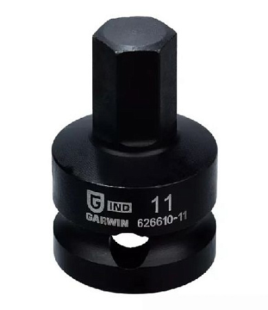 Головка торцевая ударная HEX 1/2" H11 мм L=38 мм Garwin Головка торцевая ударная HEX 1/2" H11 мм L=38 мм Garwin