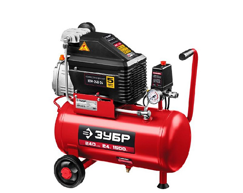 Компрессор масляный прямой привод 24 л, 1,5 кВт, 240 л/мин, 8 бар, 220 В ЗУБР Мастер Компрессор масляный прямой привод 24 л, 1,5 кВт, 240 л/мин, 8 бар, 220 В ЗУБР Мастер