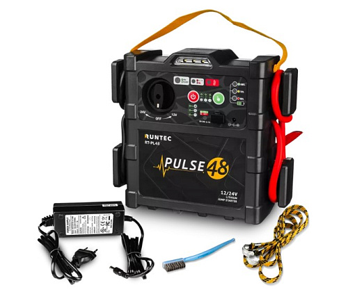 Пусковое устройство аккумуляторное 2400/1600 A, 12/24 В, Pulse 48, RUNTEC Пусковое устройство аккумуляторное 2400/1600 A, 12/24 В, Pulse 48, RUNTEC