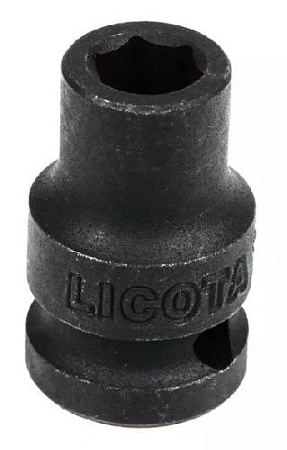 Головка торцевая ударная 1/4" 12 мм, 6 гр., CrMo Licota Головка торцевая ударная 1/4" 12 мм, 6 гр., CrMo Licota