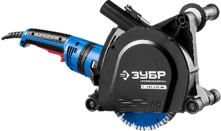 Штроборез (бороздодел) 2100 Вт, диск 180 мм, глуб. 45 мм, в кейсе ЗУБР ЗШ-П45-2100 ПВТК Штроборез (бороздодел) 2100 Вт, диск 180 мм, глуб. 45 мм, в кейсе ЗУБР ЗШ-П45-2100 ПВТК