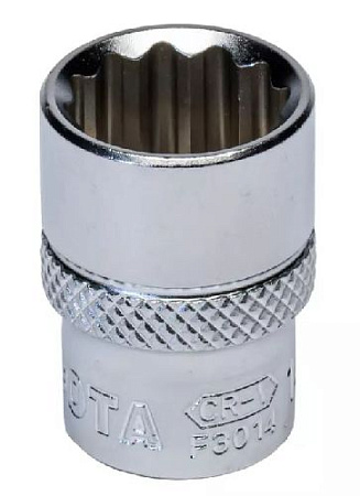 Головка торцевая 3/8" 14 мм, 12 гр., CrV Licota Головка торцевая 3/8" 14 мм, 12 гр., CrV Licota