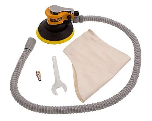 Шлифмашина эксцентриковая пневматическая 10000 об/мин, 150 мм Denzel EPG150 Шлифмашина эксцентриковая пневматическая 10000 об/мин, 150 мм Denzel EPG150