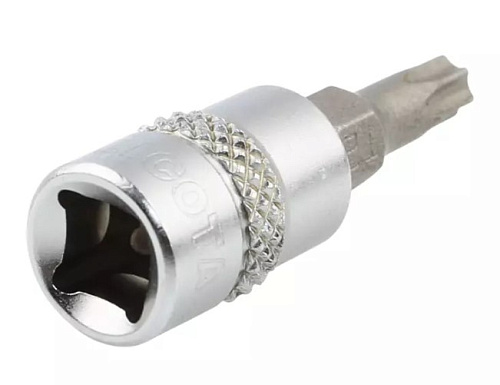 Головка торцевая со вставкой torx с отверстием 1/4" T25H, 37 мм Licota Головка торцевая со вставкой torx с отверстием 1/4" T25H, 37 мм Licota