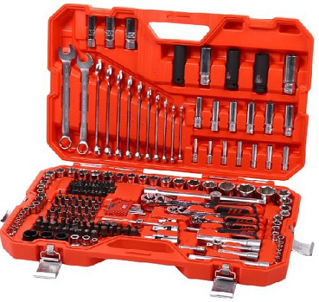 Набор инструмента 219 предм (1/4", 3/8", 1/2") JTC Набор инструмента 219 предм (1/4", 3/8", 1/2") JTC