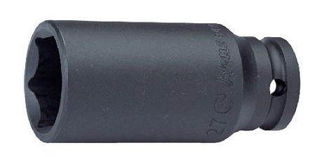 Головка торцевая ударная глубокая 1/2" 26 мм, 6 гр CrMo HANS Головка торцевая ударная глубокая 1/2" 26 мм, 6 гр CrMo HANS