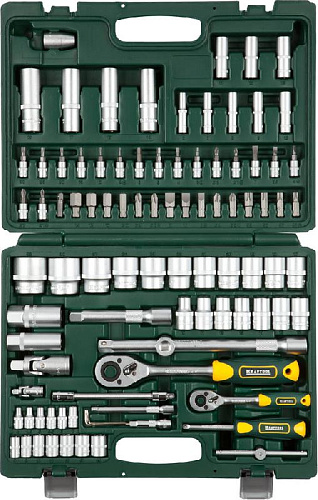 Набор инструмента 94 предм (1/4", 1/2") KRAFTOOL X-Drive Набор инструмента 94 предм (1/4", 1/2") KRAFTOOL X-Drive
