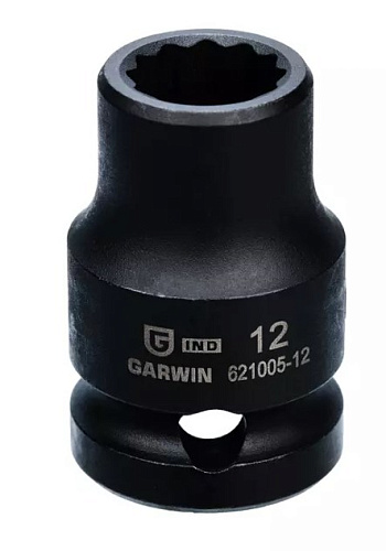 Головка торцевая ударная 1/2" 12 мм, 12 гр. GARWIN Головка торцевая ударная 1/2" 12 мм, 12 гр. GARWIN
