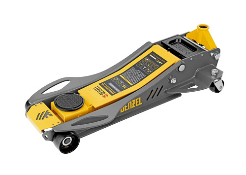 Домкрат подкатной 3,8 т 110-580 мм низкий подхват, быстрый подъем, профессиональный Denzel Домкрат подкатной 3,8 т 110-580 мм низкий подхват, быстрый подъем, профессиональный Denzel