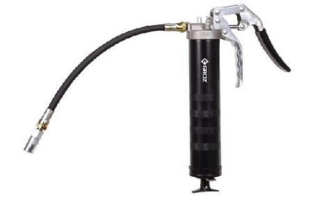 Шприц для смазки рычажно-плунжерный 500 мл пистолетного типа (шланг, насадка) GROZ Шприц для смазки рычажно-плунжерный 500 мл пистолетного типа (шланг, насадка) GROZ