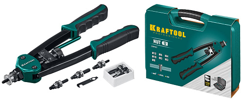 Заклепочник двуручный для резьбовых заклепок М3-М12 KRAFTOOL NUT-12 Заклепочник двуручный для резьбовых заклепок М3-М12 KRAFTOOL NUT-12