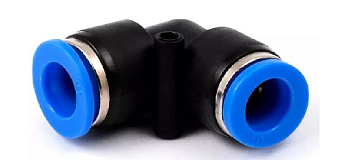 Фитинг угловой цанговый 4 мм, пластм. корпус GARWIN Фитинг угловой цанговый 4 мм, пластм. корпус GARWIN