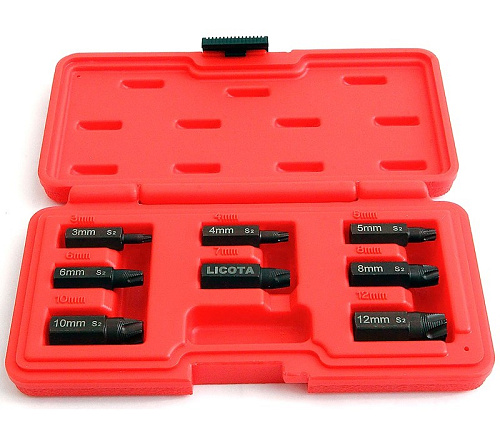 Набор экстракторов болтов Torx 8 предм. Licota Набор экстракторов болтов Torx 8 предм. Licota