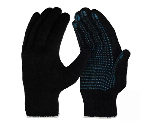 Перчатки трикотажные с ПВХ-гель покрытием 10 класс, размер XL (10), черные ТЕХРИМ PGT-080 Перчатки трикотажные с ПВХ-гель покрытием 10 класс, размер XL (10), черные ТЕХРИМ PGT-080